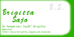 brigitta sajo business card