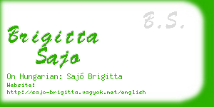 brigitta sajo business card